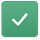 groene knop met vinkje